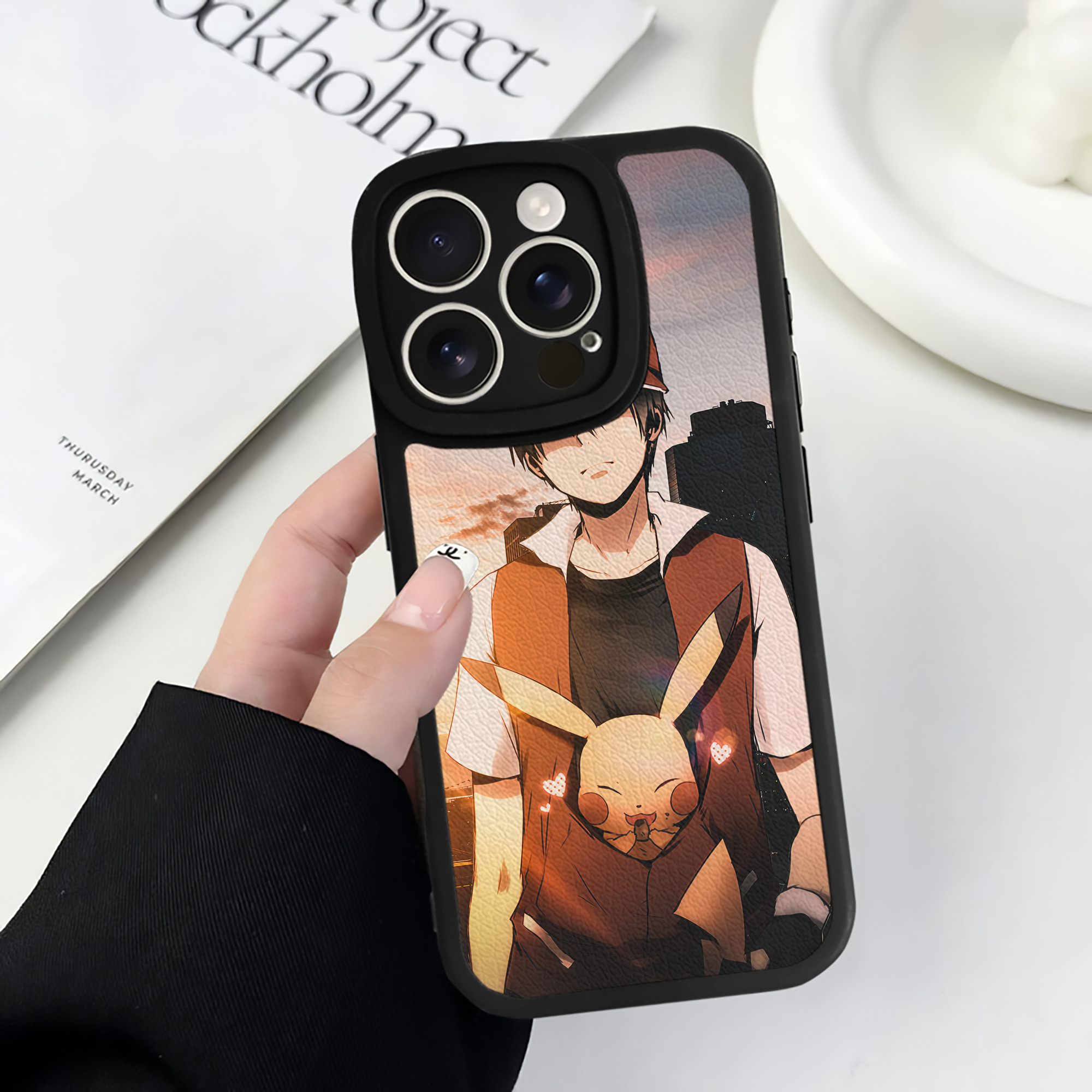 （画像用） ポケットモンスター Pokémon 【iPhone 16シリーズ対応】シリコンスマホケース（レザー調） 材質：シリコン
